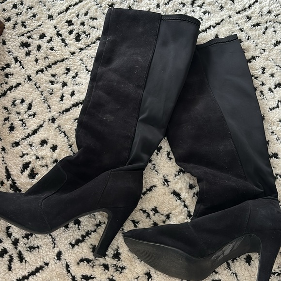 New look faux suede knee high boots - Picture 2 of 3